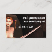 Fantasy-Visitenkarte Visitenkarte (Rückseite)