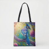 Fantasy-Vögel Blauhäher Tasche (Vorderseite)
