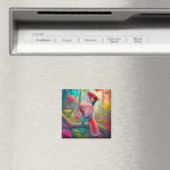Fantasy-Vögel männlicher Kardinal Magnet (In Situ (Geschirrspüler))