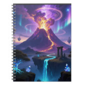 Fantasy Volcano World Photo Notebook Notizblock (Vorderseite)