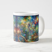 Fantasy-Wald-Kaffeetasse Jumbo-Tasse (Vorderseite Rechts)