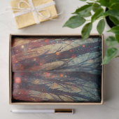 Fantasy-Wald-Katzen-Feenglühbirnen-Decoupage Seidenpapier (Geschenk)