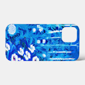 Fantasy-Wald mit Blumen und Vögeln Case-Mate iPhone Hülle (Rückseite (Horizontal))