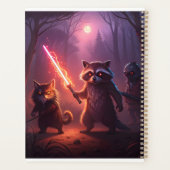 Fantasy-Wald-Tier-Abenteuer-Kunst Planer (Rückseite)