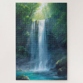 Fantasy-Wald-Wasserfall-Puzzle Puzzle