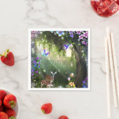 Fantasy-Waldtiere verzaubern Party Serviette (Beispiel)