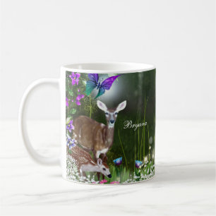 Fantasy-Waldtiere verzaubert Kaffeetasse