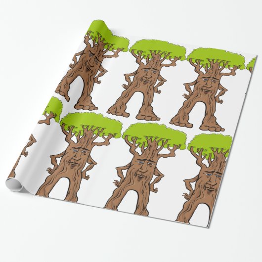 Fantasy Walking Tree Geschenkpapier (Ungerollt)