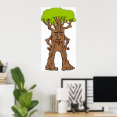 Fantasy Walking Tree Poster (Heimbüro)