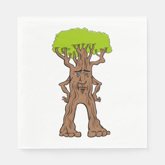 Fantasy Walking Tree Serviette (Vorderseite)