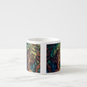 Fantasy Wallpaper Pattern Espresso Tasse (Vorderseite)