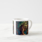 Fantasy Wallpaper Pattern Espresso Tasse (Vorderseite Rechts)