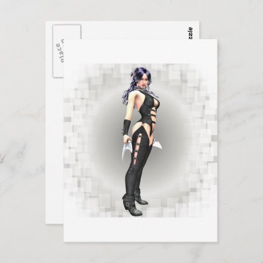 Fantasy Warrior 02 Postkarte (Vorne/Hinten)