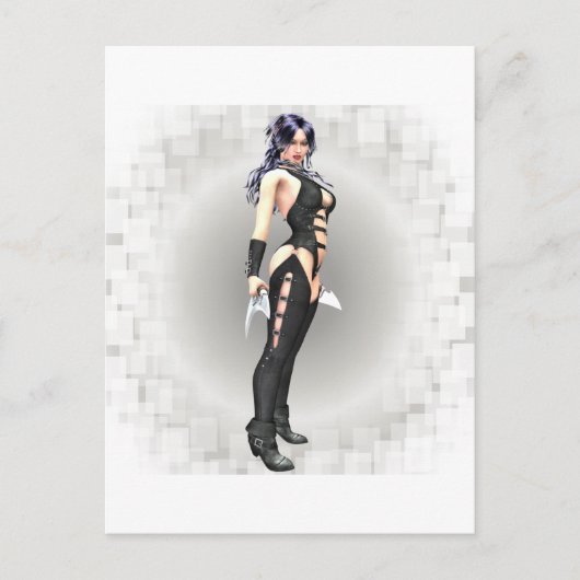 Fantasy Warrior 02 Postkarte (Vorderseite)