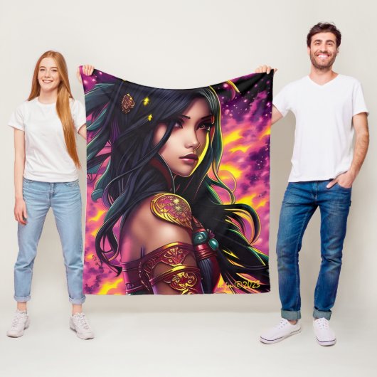 Fantasy Warrior Princess Fleecedecke (Beispiel)