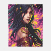Fantasy Warrior Princess Fleecedecke (Vorderseite)