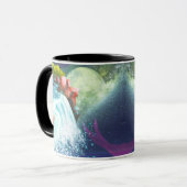 Fantasy-Wasserfall-Landschaftskunst-Kaffeetasse Tasse (Vorderseite Links)