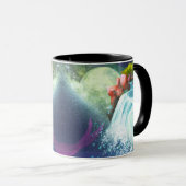 Fantasy-Wasserfall-Landschaftskunst-Kaffeetasse Tasse (VorderseiteRechts)
