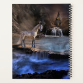 Fantasy Wasserfall und Burg Planer (Rückseite)