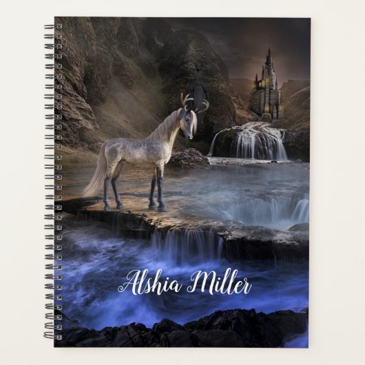 Fantasy Wasserfall und Burg Planer (Vorderseite)