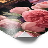 Fantasy Wasserfarbe Kunst des Lantern-Lit Verziert Fotodruck (Ecke)