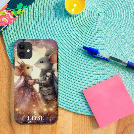 Fantasy Watercolor Renaissance Mouse Romance Case-Mate iPhone Hülle