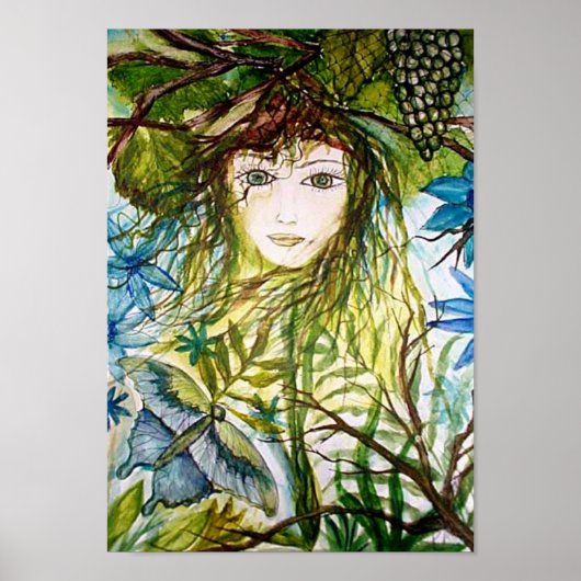 Fantasy Watercolor Rima's World Poster (Vorne)