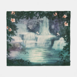 Fantasy Waterfall Cascade Fleecedecke