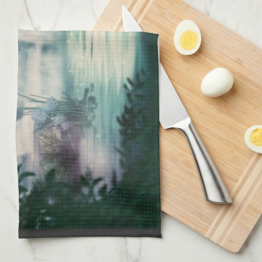 Fantasy Waterfall Cascade Geschirrtuch (Viertel Falte)