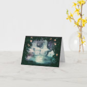 Fantasy Waterfall Cascade Karte (Gelbe Blume)