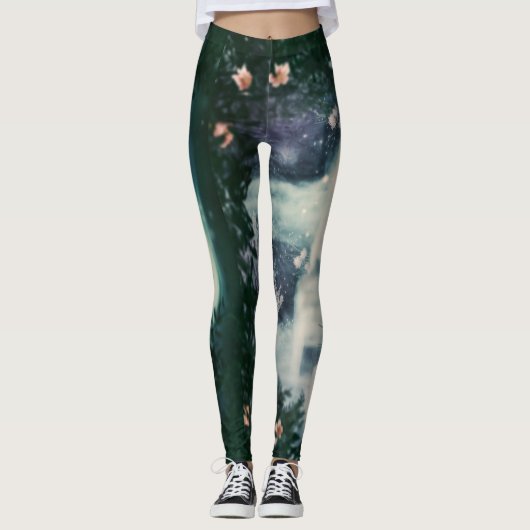 Fantasy Waterfall Cascade Leggings (Vorderseite)