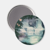 Fantasy Waterfall Cascade Magnet (Vorderseite/Rückseite)