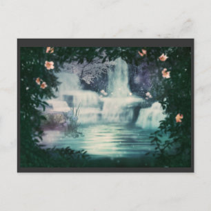 Fantasy Waterfall Cascade Postkarte