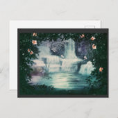 Fantasy Waterfall Cascade Postkarte (Vorne/Hinten)