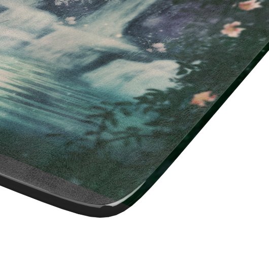 Fantasy Waterfall Cascade Schneidebrett (Ecke)