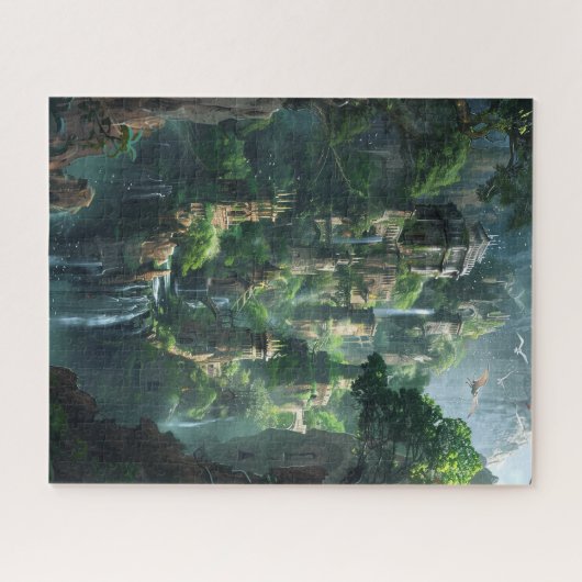 Fantasy Waterfall Kingdom Puzzle (Horizontal)