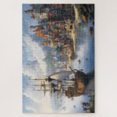 Fantasy Waterfront Village & Ship Puzzle (Vertikal)