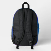 Fantasy Wave Bedruckter Rucksack (Rückseite)