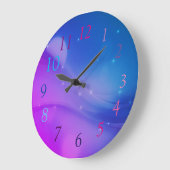 Fantasy Wave Große Wanduhr (Winkel)