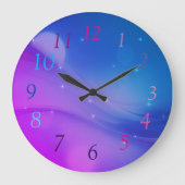 Fantasy Wave Große Wanduhr (Vorderseite)