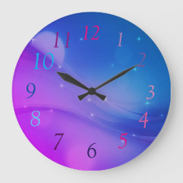 Fantasy Wave Große Wanduhr