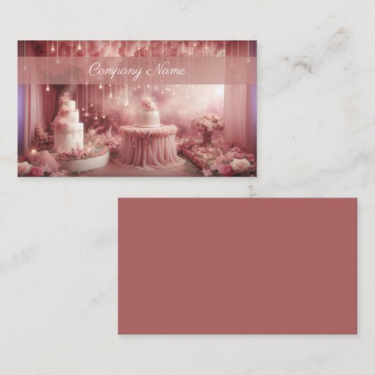Fantasy Wedding Cake Visitenkarte (Vorne/Hinten)