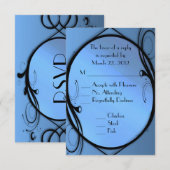 Fantasy Wedding RSVP mit Menüauswahl Karte (Vorne/Hinten)