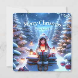 Fantasy Weihnachten Postkarte