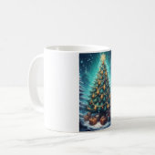 Fantasy-Weihnachtsbaum Kaffeetasse (Vorderseite Links)