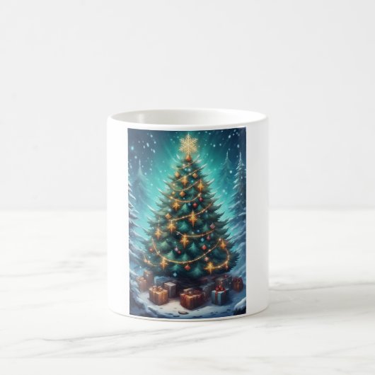 Fantasy-Weihnachtsbaum Kaffeetasse (Mittel)