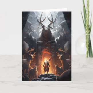 Fantasy Weihnachtskarte Dankeskarte