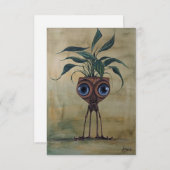 Fantasy Whimsical Surrealismus Flat Danke Karte (Vorne/Hinten)