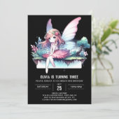 Fantasy Whimsy Fairy Birthday Einladung (Stehend Vorderseite)