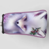 Fantasy White Baby Fox mit Lavendel Eyes Golf Headcover (Vorderseite)